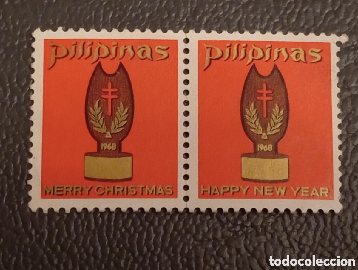 Sellos: 1968 Filipinas - Set Sellos de Navidad (TB Seals) - MNH - Cat. #1968a/b