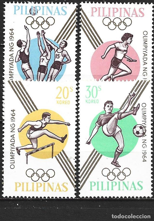Sellos: FILIPINAS YVERT NUM. 605/608 ** SERIE COMPLETA SIN FIJASELLOS