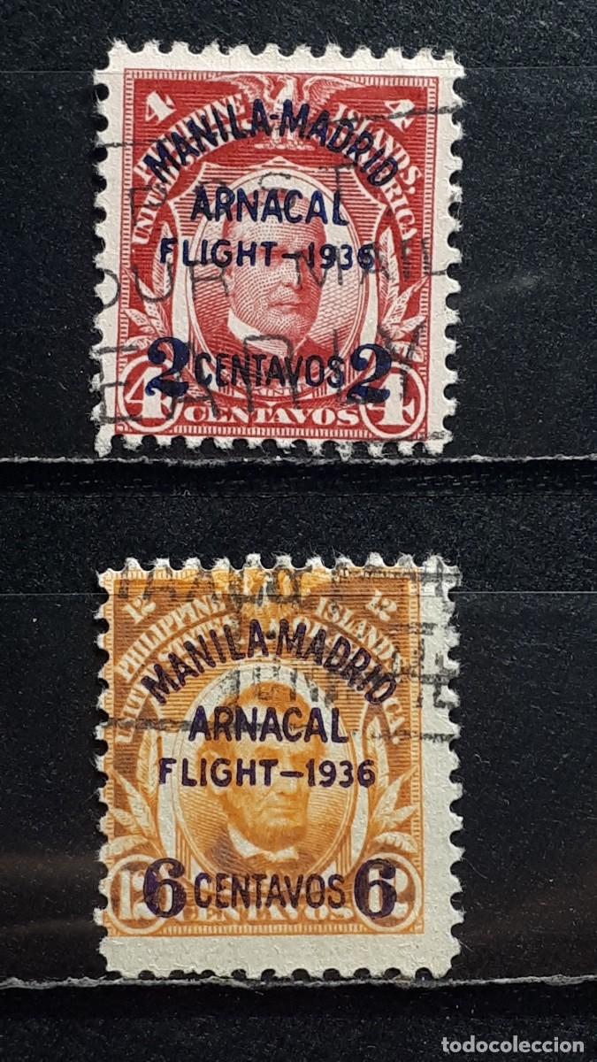 Sellos: FILIPINAS. CONFEDERACI&Oacute;N . A&Ntilde;O 1936. &deg;. Yvert 269/70