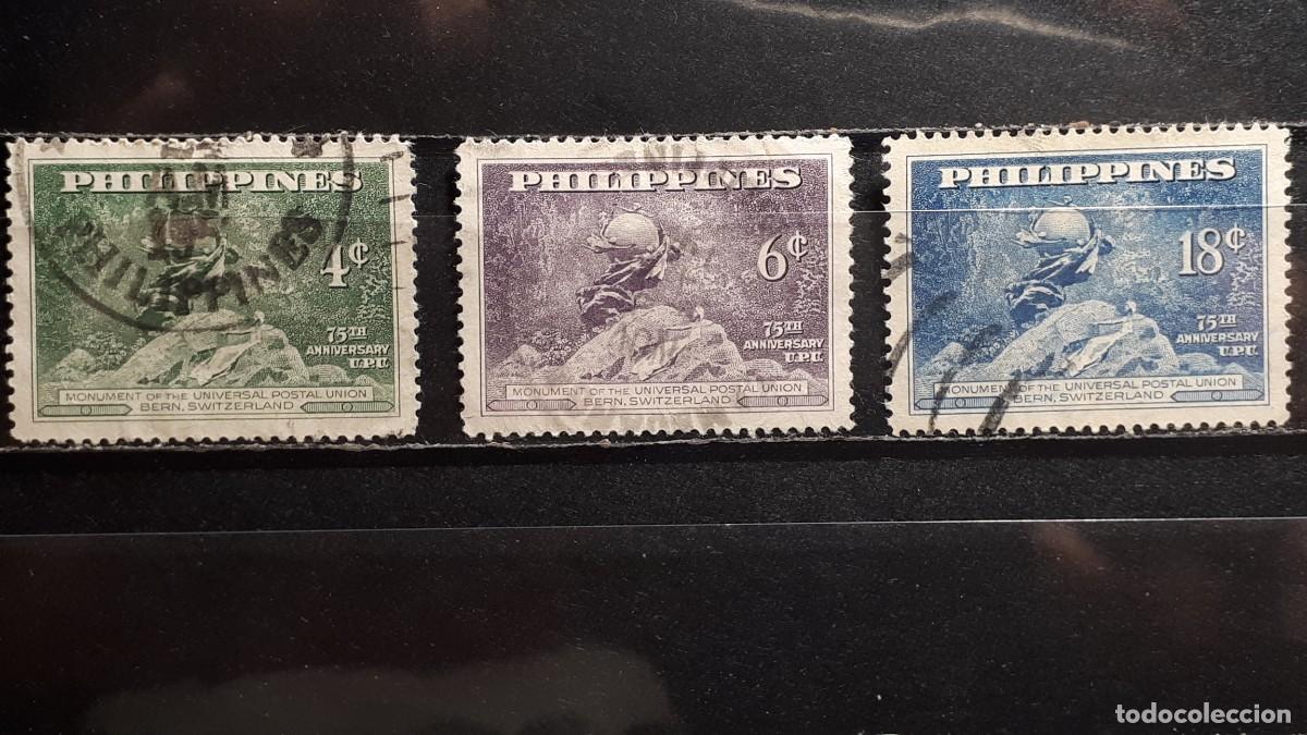 Sellos: FILIPINAS. A&Ntilde;O 1949. &deg;. Yvert 353/5