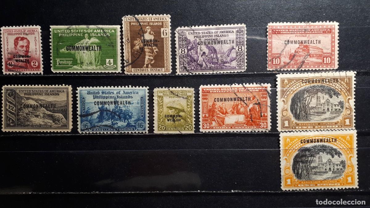 Sellos: FILIPINAS confederaci&oacute;n . A&Ntilde;O 1938-9. &deg;. Yvert 297/305B, falta 302A, 305/A,B.