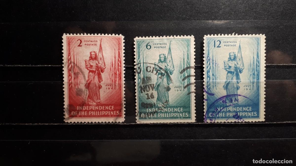 Sellos: FILIPINAS . A&Ntilde;O 1946. &deg;. Yvert 320/2