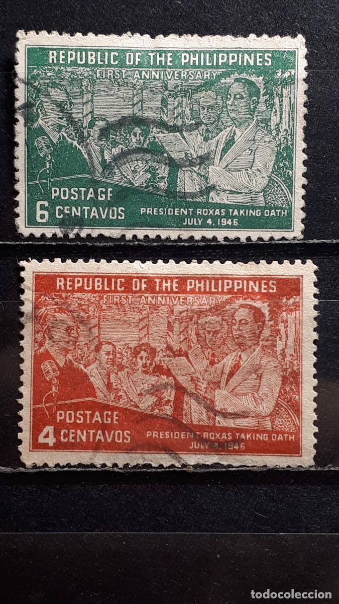 Sellos: FILIPINAS . A&Ntilde;O 1947. &deg;. Yvert 332/3