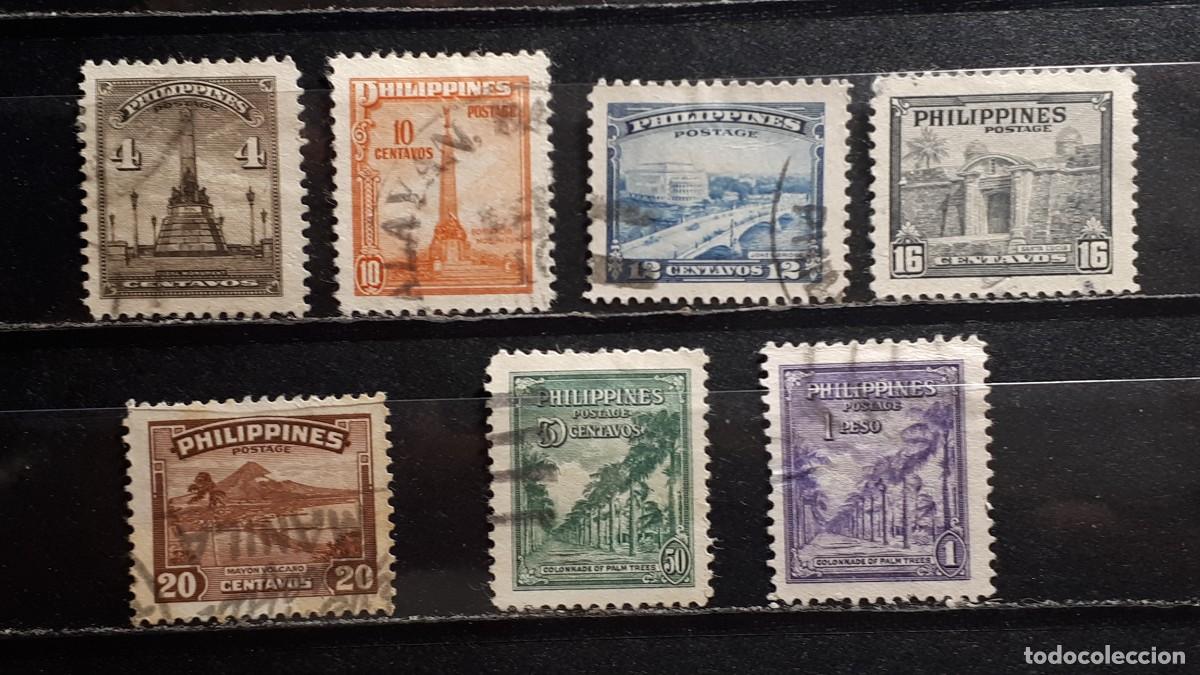 Sellos: FILIPINAS . A&Ntilde;O 1947. &deg;. Yvert 325/31
