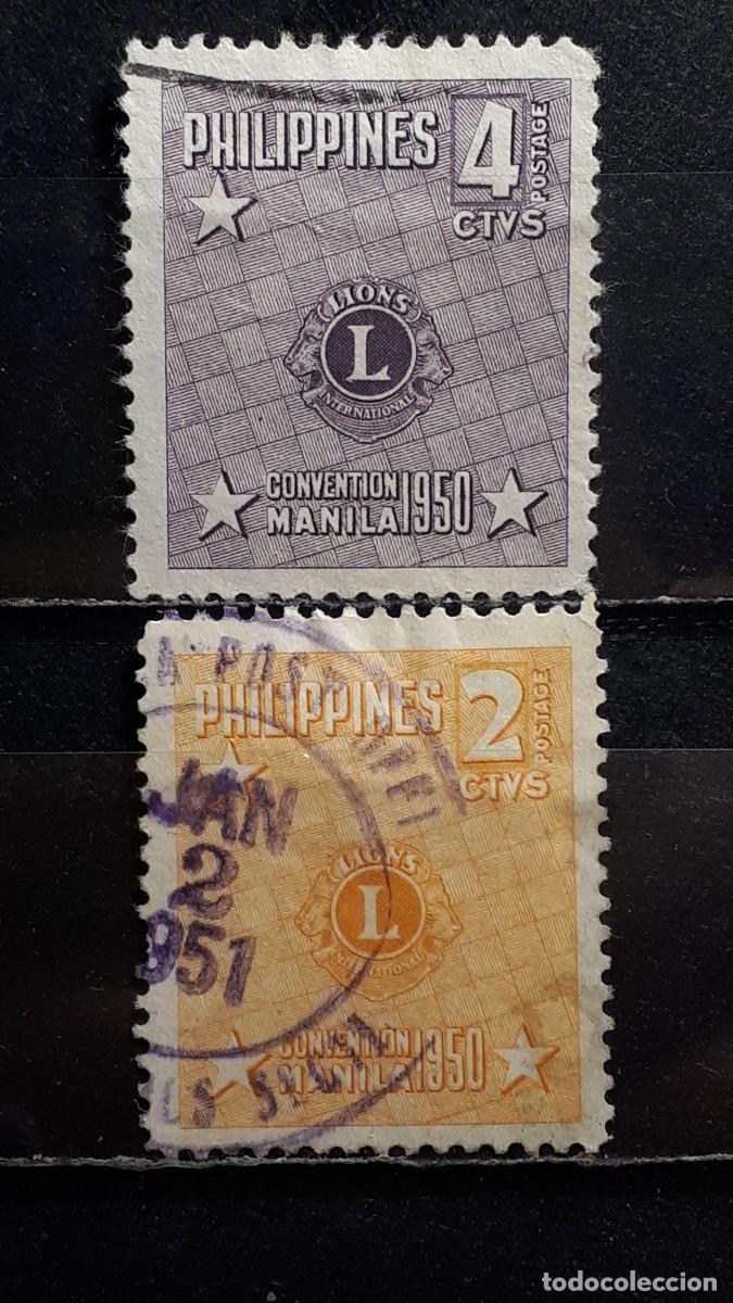 Sellos: FILIPINAS . A&Ntilde;O 1950. &deg;. Yvert 366/7