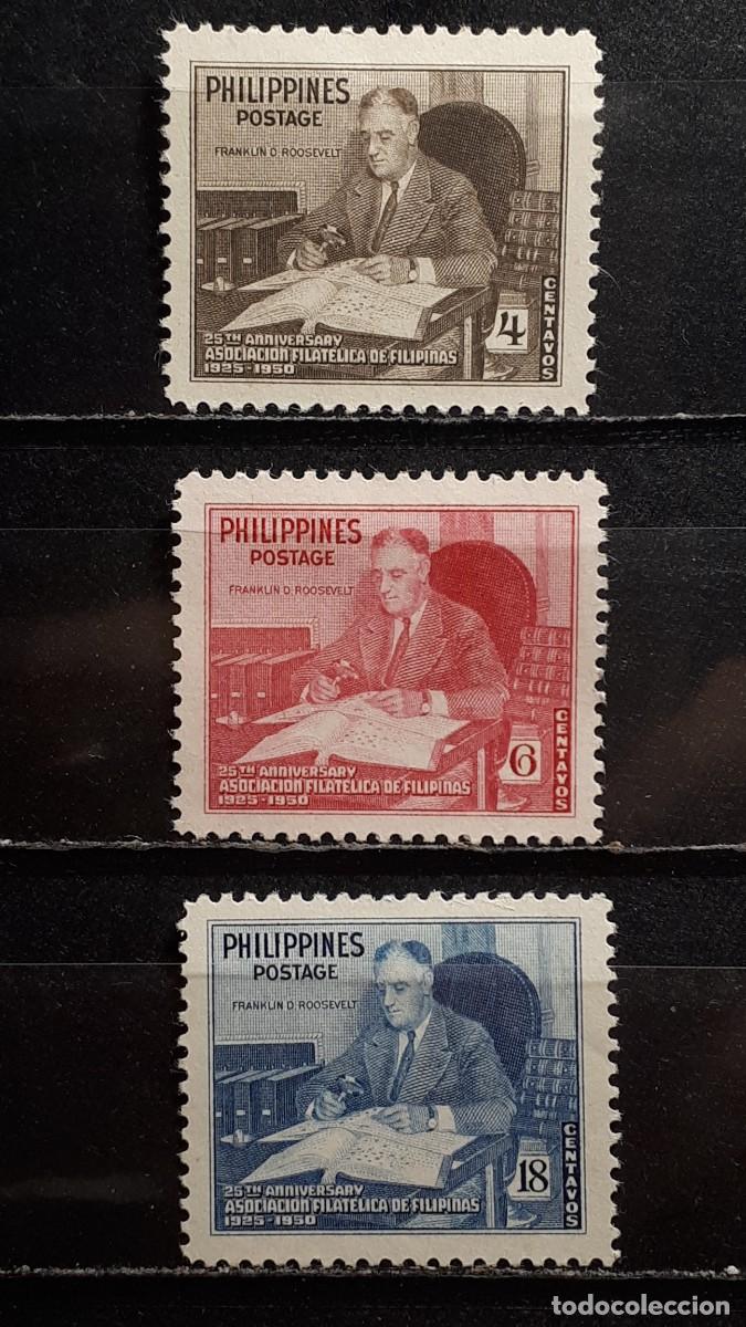 Sellos: FILIPINAS . A&Ntilde;O 1950. *. Yvert 363/5