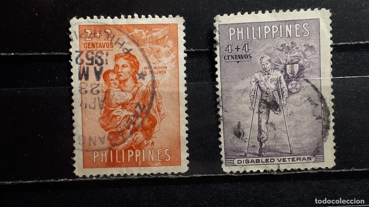 Sellos: FILIPINAS . A&Ntilde;O 1950. &deg;. Yvert 374/5
