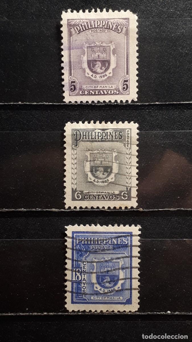Sellos: FILIPINAS . A&Ntilde;O 1951. &deg;. Yvert 377/9
