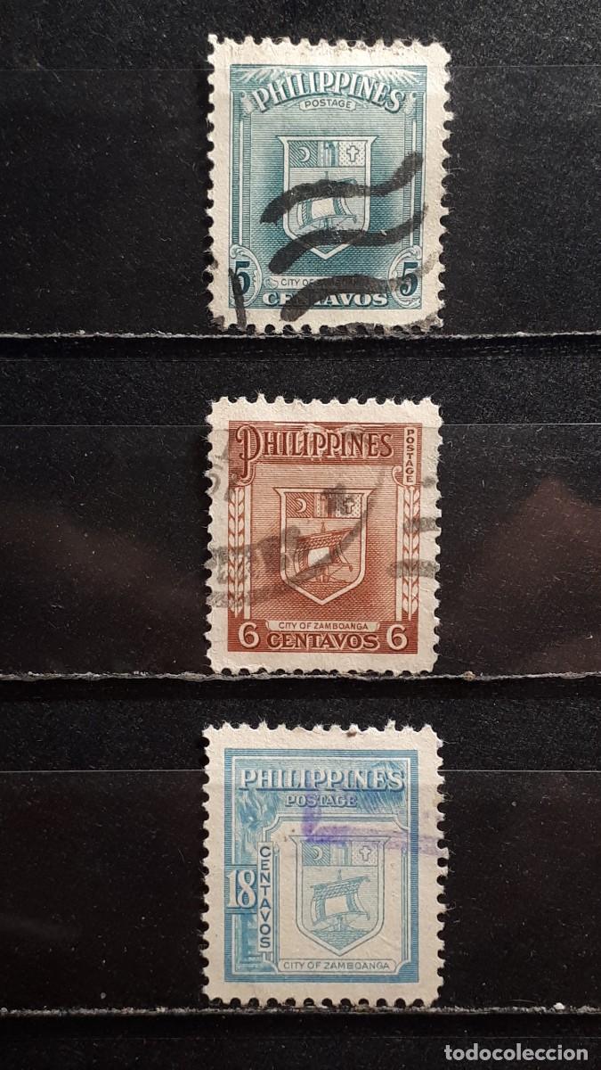 Sellos: FILIPINAS . A&Ntilde;O 1951. &deg;. Yvert 386/8