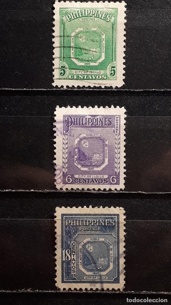 Sellos: FILIPINAS . A&Ntilde;O 1951. &deg;. Yvert 389/91