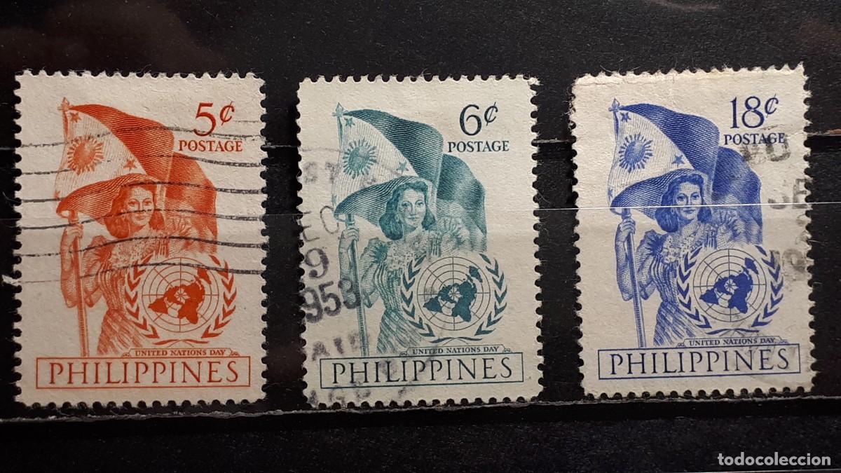 Sellos: FILIPINAS . A&Ntilde;O 1951. &deg;. Yvert 392/4