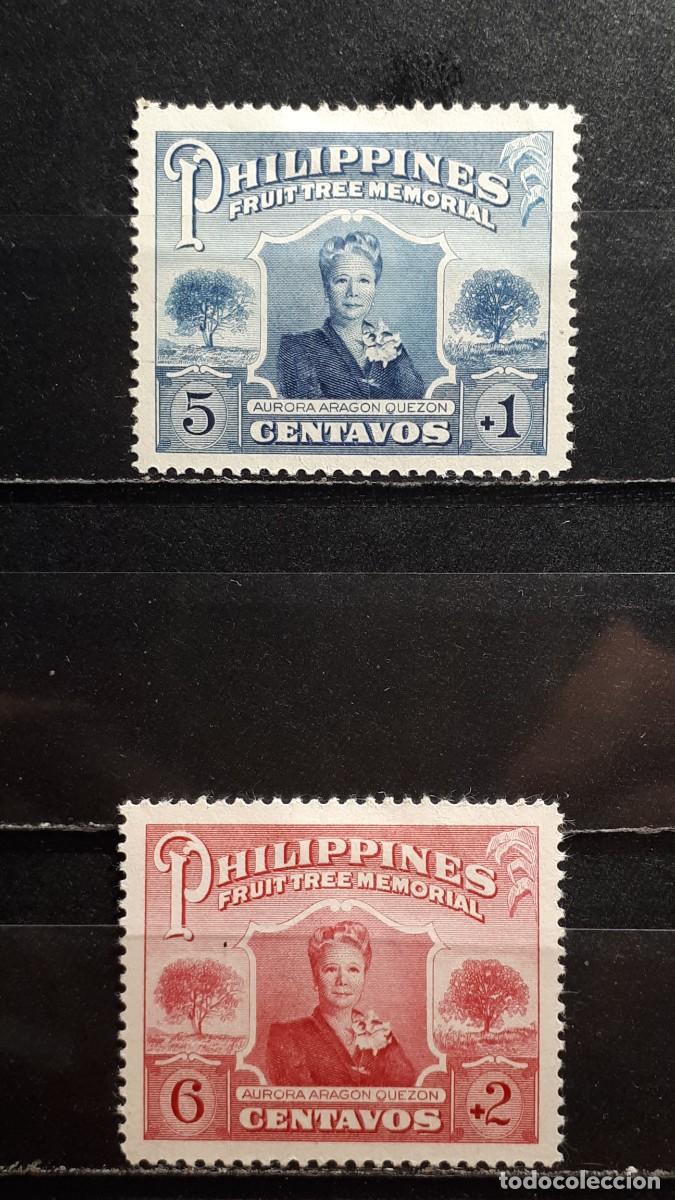 Sellos: FILIPINAS . A&Ntilde;O 1952. *. Yvert 401/2