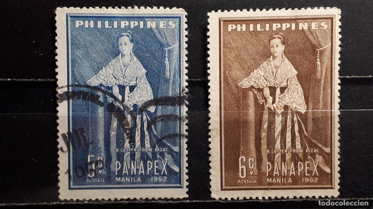 Sellos: FILIPINAS . A&Ntilde;O 1952. &deg;. Yvert 405/6