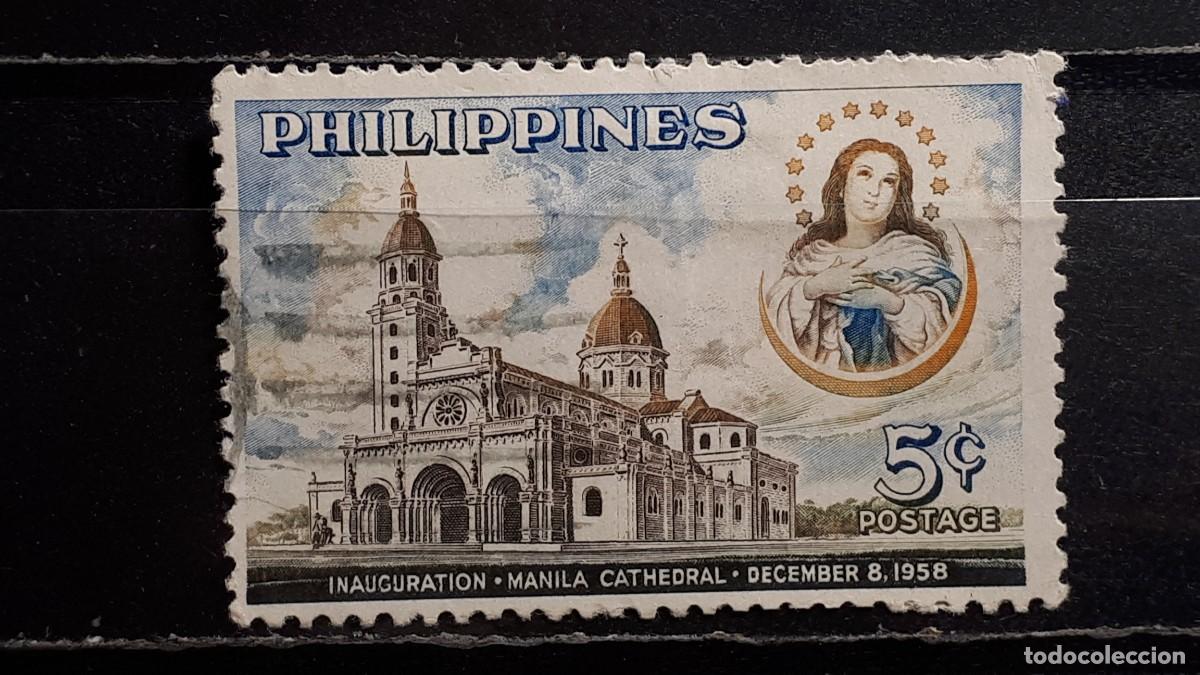 Sellos: FILIPINAS . A&Ntilde;O 1958. &deg;. Yvert 465