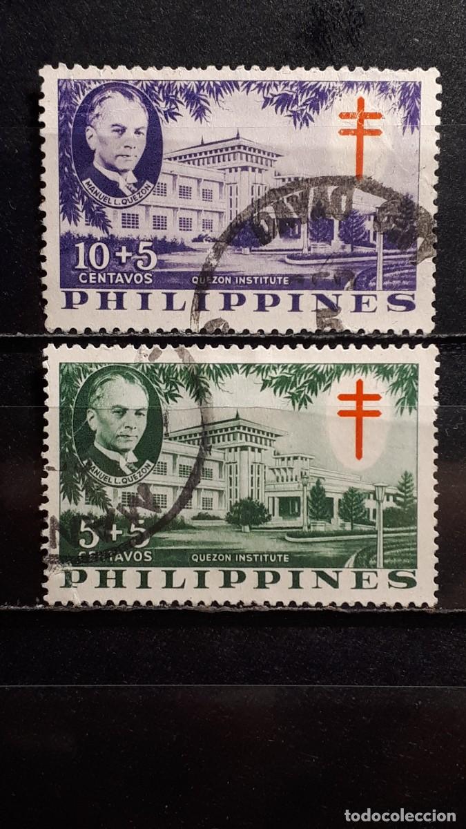 Sellos: FILIPINAS . A&Ntilde;O 1958. &deg;. Yvert 460/1