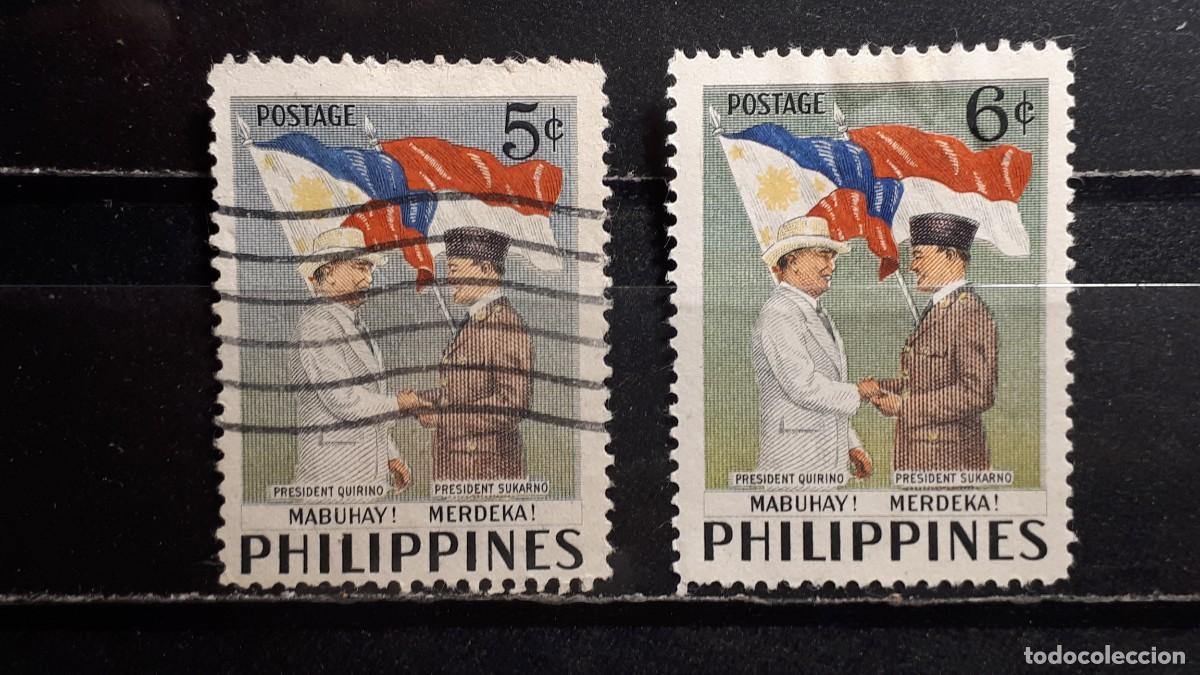 Sellos: FILIPINAS . A&Ntilde;O 1953. */&deg;. Yvert 412/3