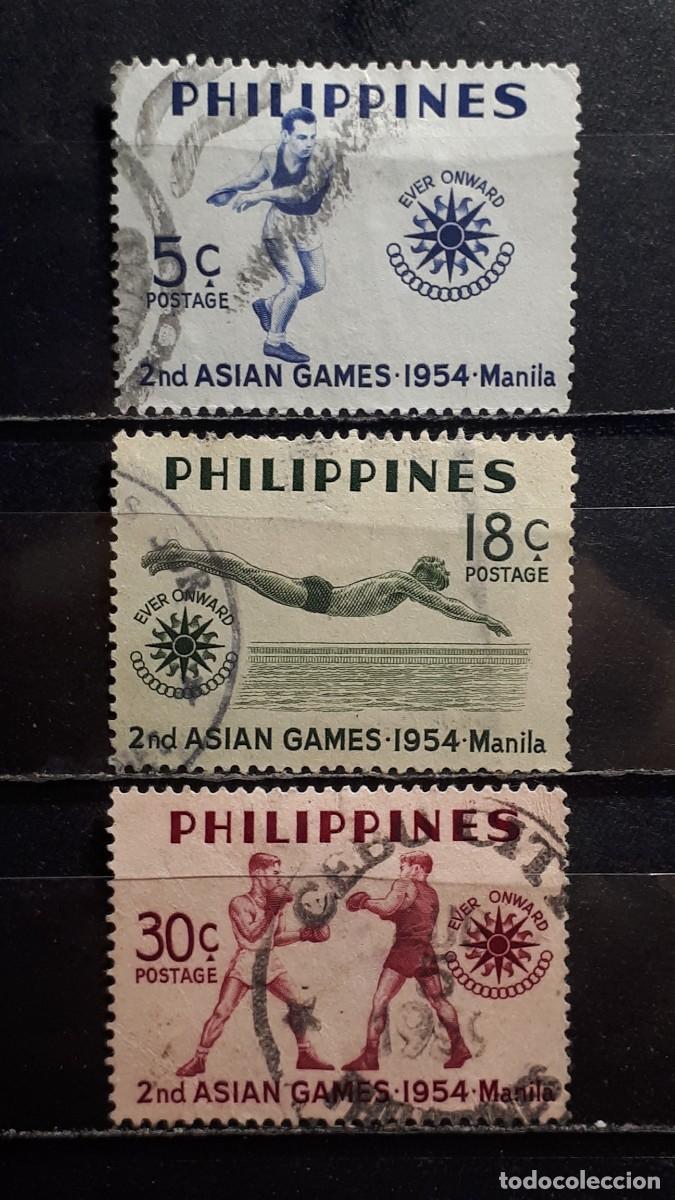 Sellos: FILIPINAS . A&Ntilde;O 1954. &deg;. Yvert 420/2