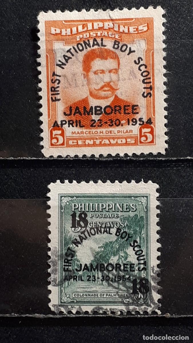 Sellos: FILIPINAS . A&Ntilde;O 1954. &deg;. Yvert 425/6