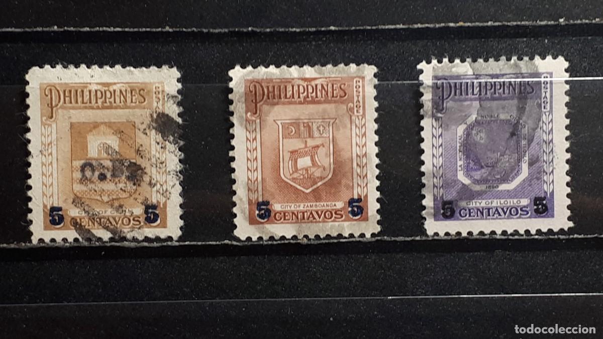 Sellos: FILIPINAS . A&Ntilde;O 1956. &deg;. Yvert 448/50