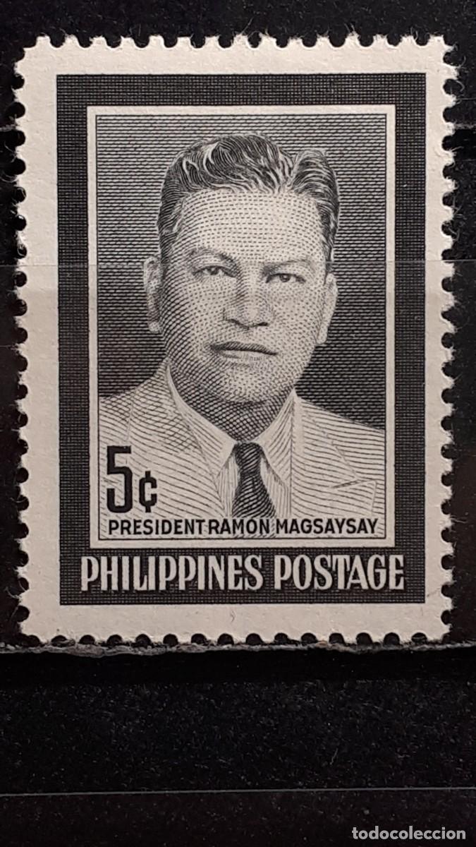 Sellos: FILIPINAS . A&Ntilde;O 1957 *. Yvert 452