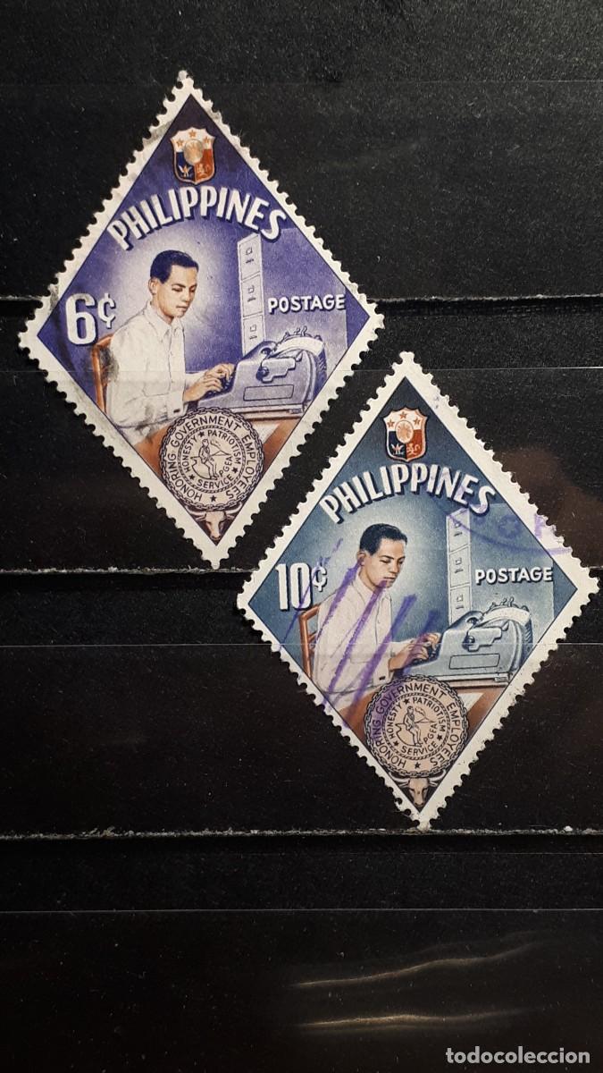 Sellos: FILIPINAS . A&Ntilde;O 1961. *. Yvert 528/9