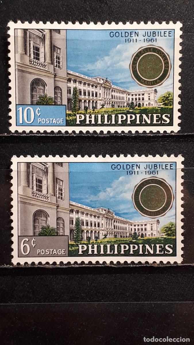 Sellos: FILIPINAS . A&Ntilde;O 1961. *. Yvert 516/7