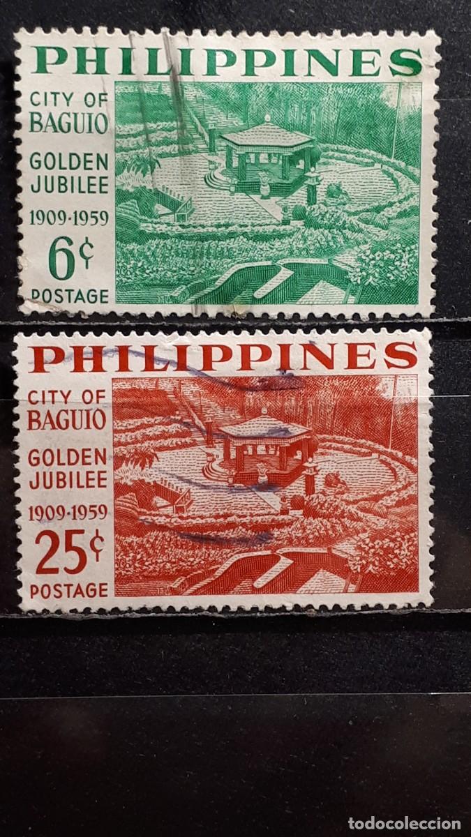 Sellos: FILIPINAS . A&Ntilde;O 1959. &deg;. Yvert 485/6