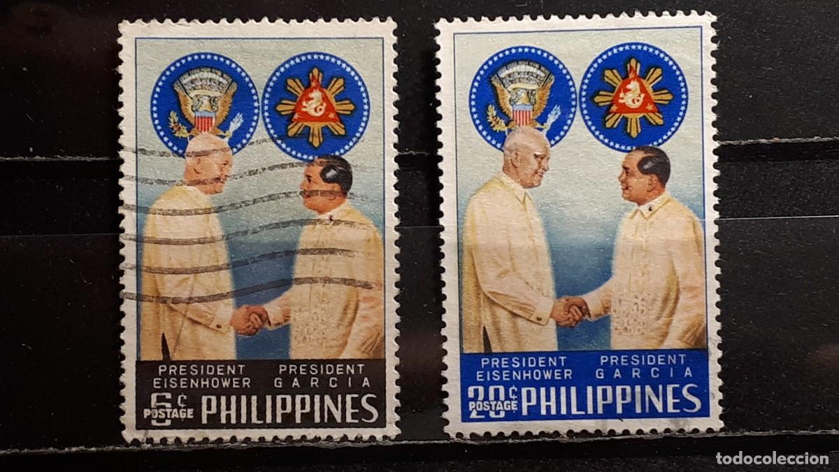 Sellos: FILIPINAS. A&Ntilde;O 1960. &deg;. YVERT 508/9