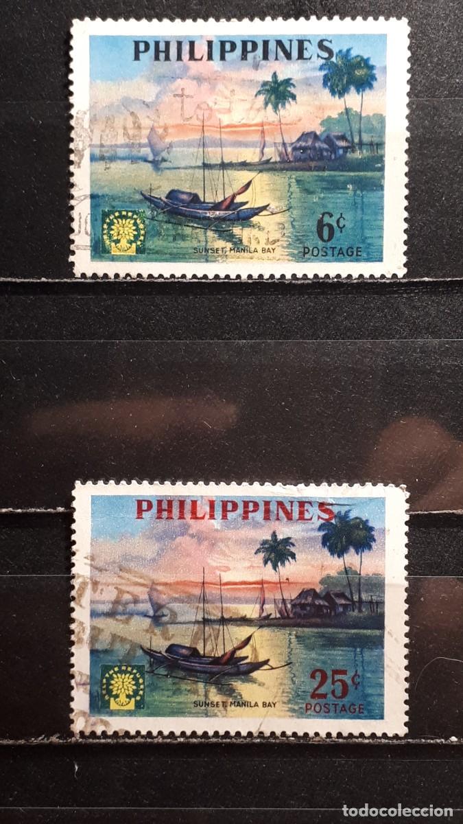 Sellos: FILIPINAS. A&Ntilde;O 1960. &deg;. YVERT 496/7