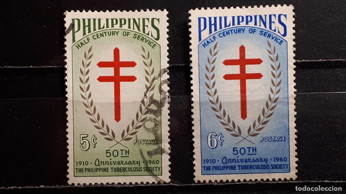 Sellos: FILIPINAS. A&Ntilde;O 1960. &deg;. YVERT 503/4