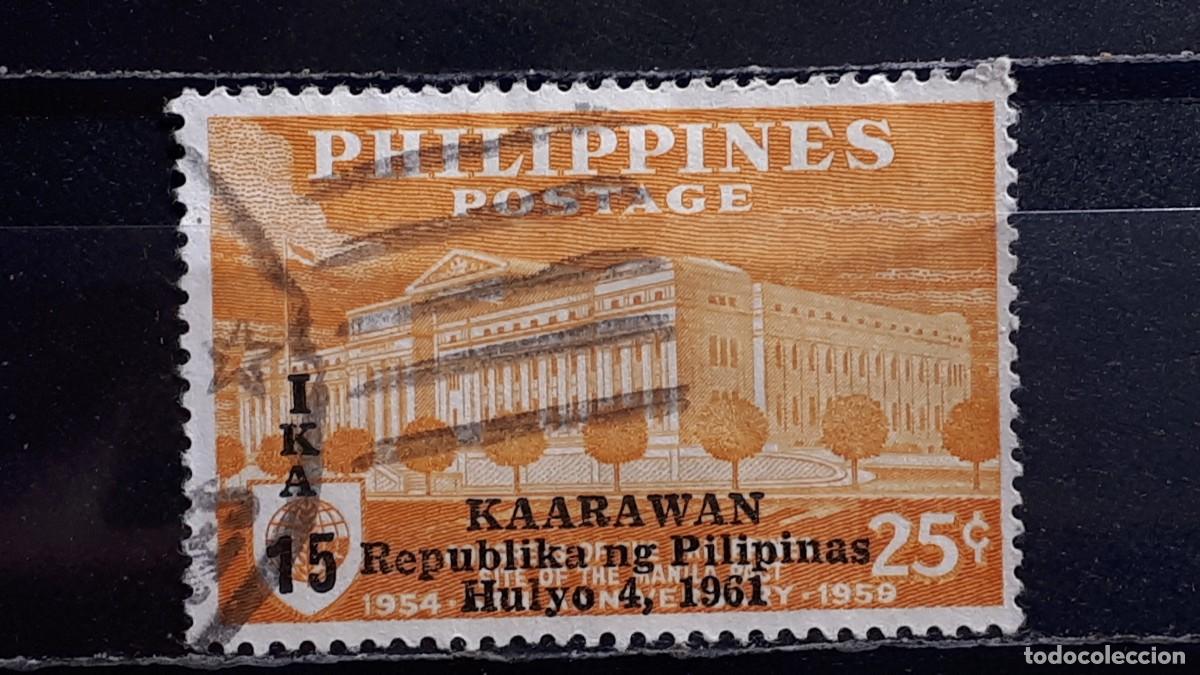 Sellos: FILIPINAS. A&Ntilde;O 1961. &deg;. YVERT 524