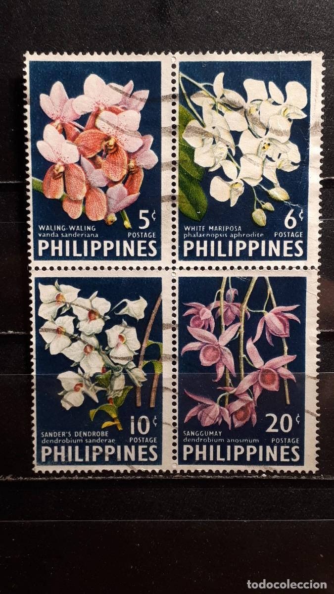 Sellos: FILIPINAS. A&Ntilde;O 1962. &deg;. YVERT 533/6