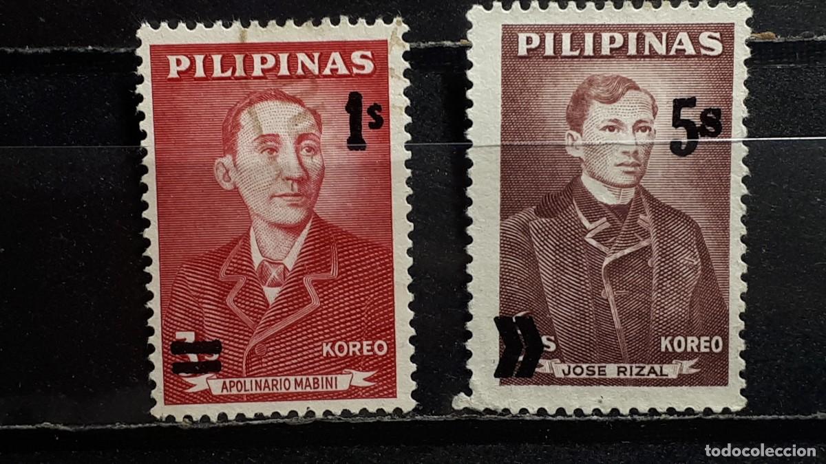 Sellos: FILIPINAS. A&Ntilde;O 1963. &deg;. YVERT 560/1