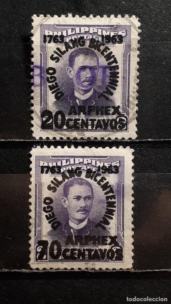Sellos: FILIPINAS. A&Ntilde;O 1963. &deg;. YVERT 563/4