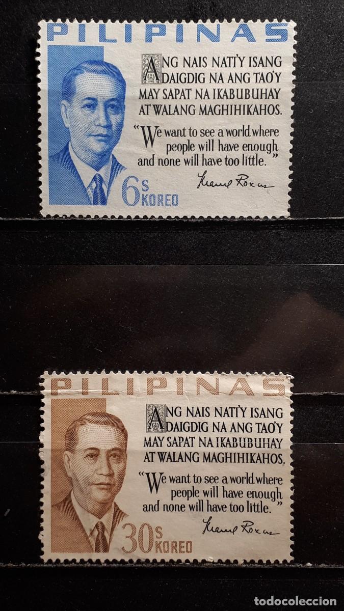 Sellos: FILIPINAS. A&Ntilde;O 1963. &deg;. YVERT 565/6