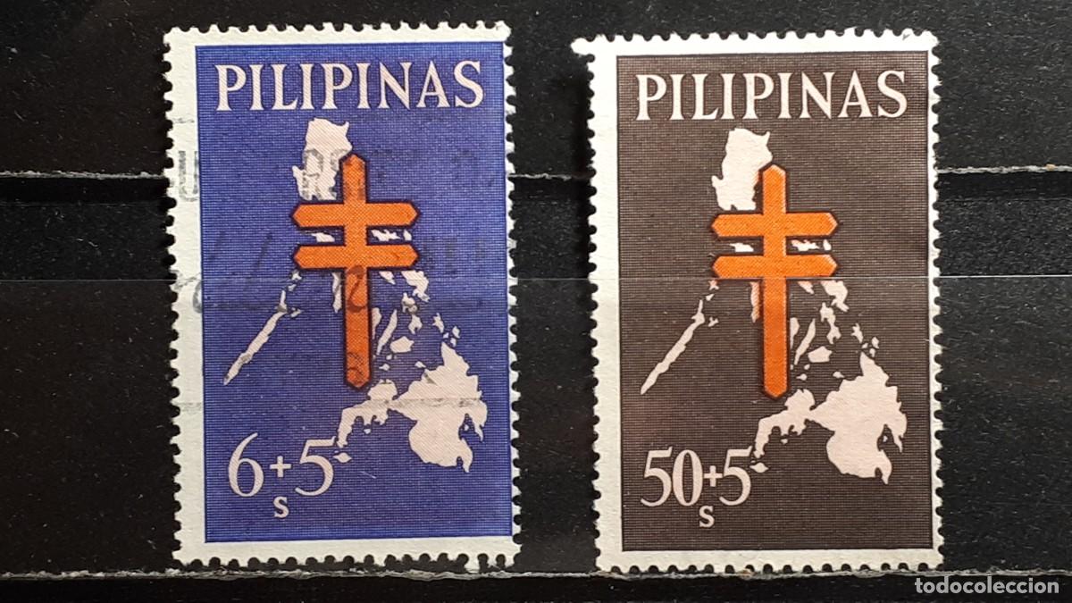 Sellos: FILIPINAS. A&Ntilde;O 1963. &deg;. YVERT 567, 569