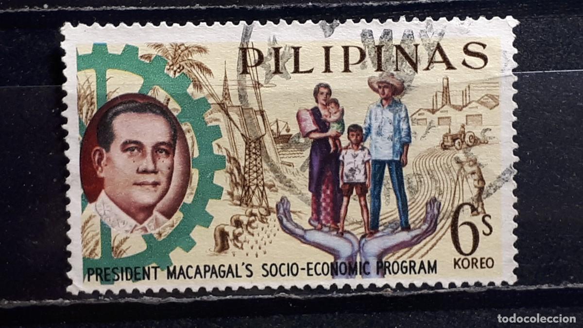 Sellos: FILIPINAS. A&Ntilde;O 1963. &deg;. YVERT 582