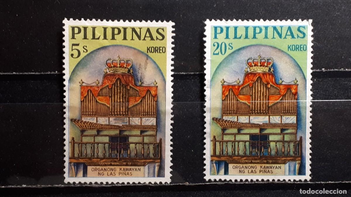 Sellos: FILIPINAS. A&Ntilde;O 1964. &deg;. YVERT 590, 592