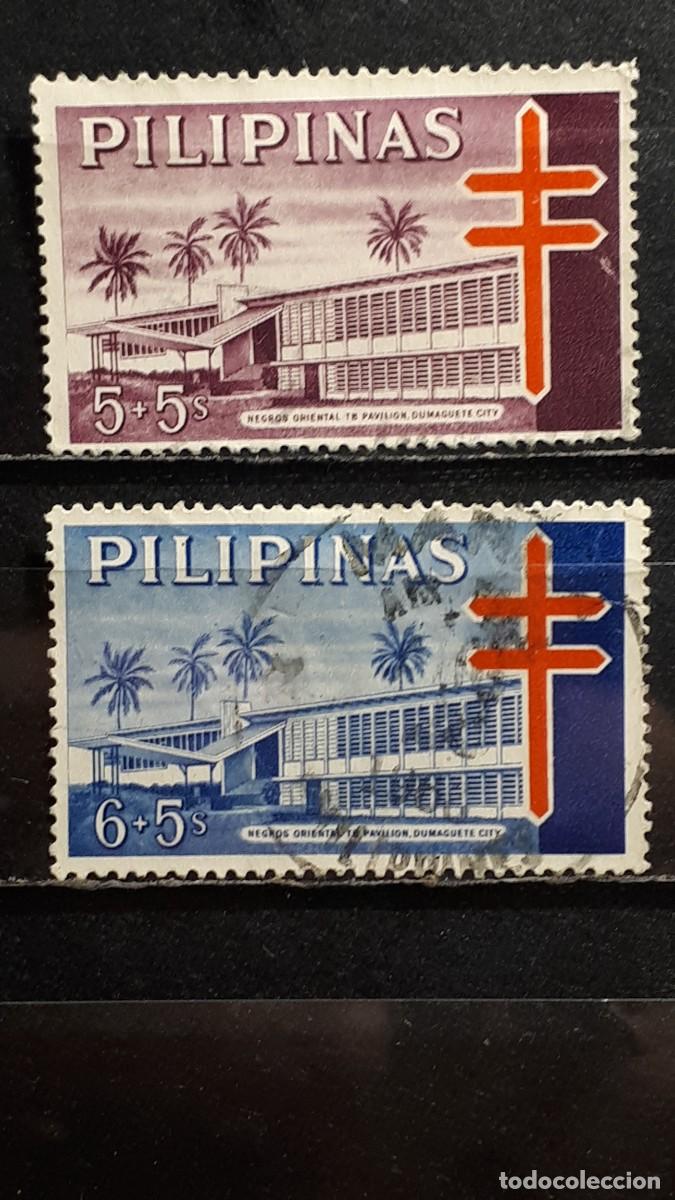 Sellos: FILIPINAS. A&Ntilde;O 1964. &deg;. YVERT 596/7