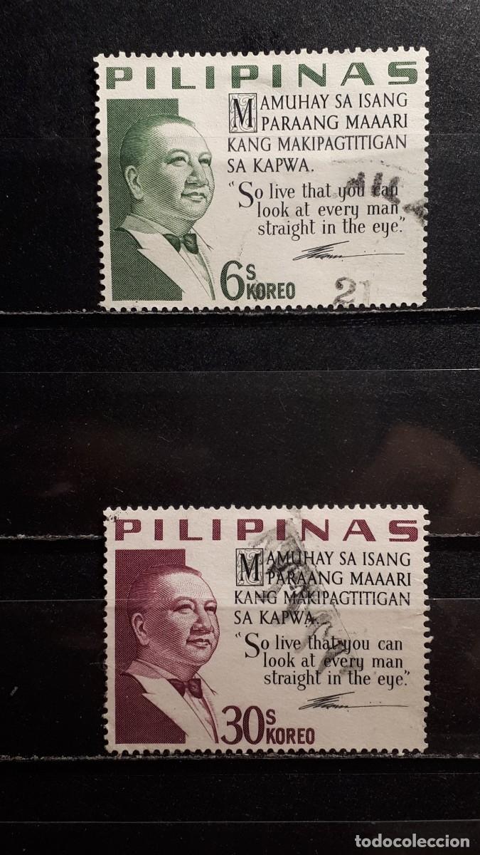 Sellos: FILIPINAS. A&Ntilde;O 1964. &deg;. YVERT 601/2