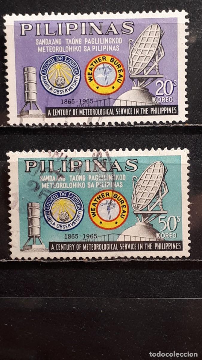 Sellos: FILIPINAS. A&Ntilde;O 1965. &deg;. YVERT 615/6