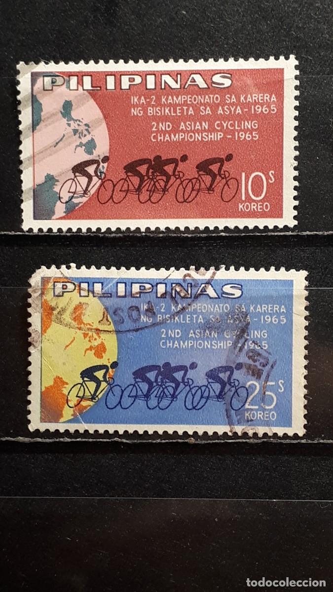 Sellos: FILIPINAS. A&Ntilde;O 1965. &deg;. YVERT 634/5
