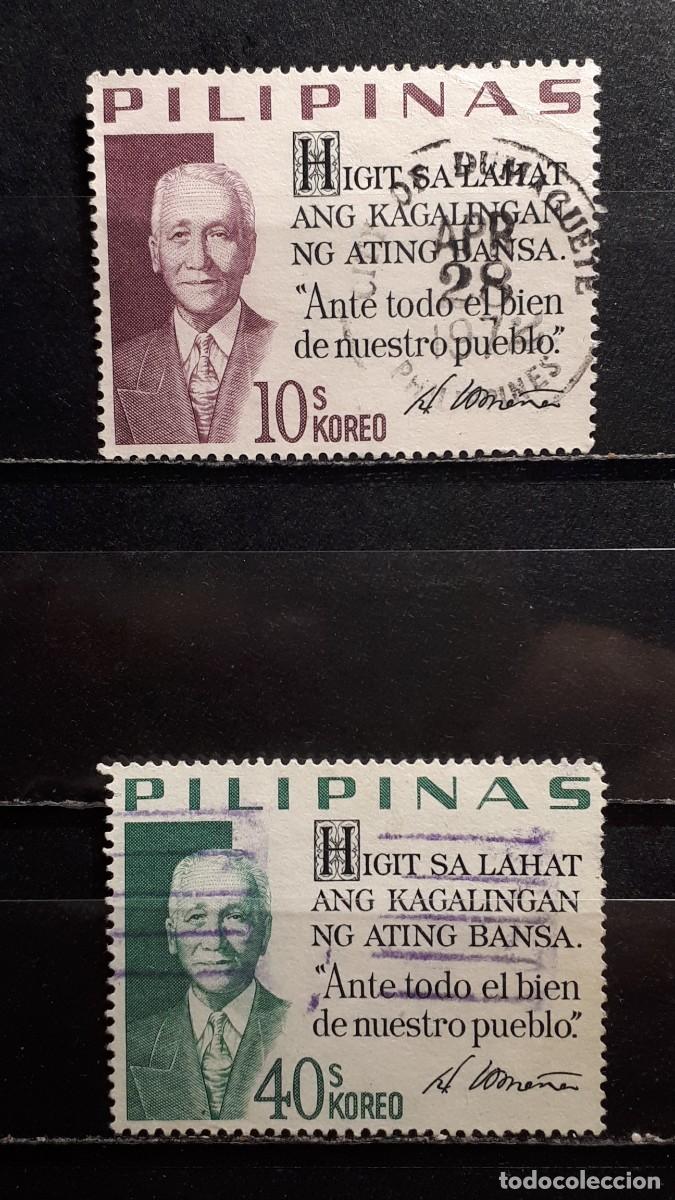 Sellos: FILIPINAS. A&Ntilde;O 1970. &deg;. YVERT 775/6