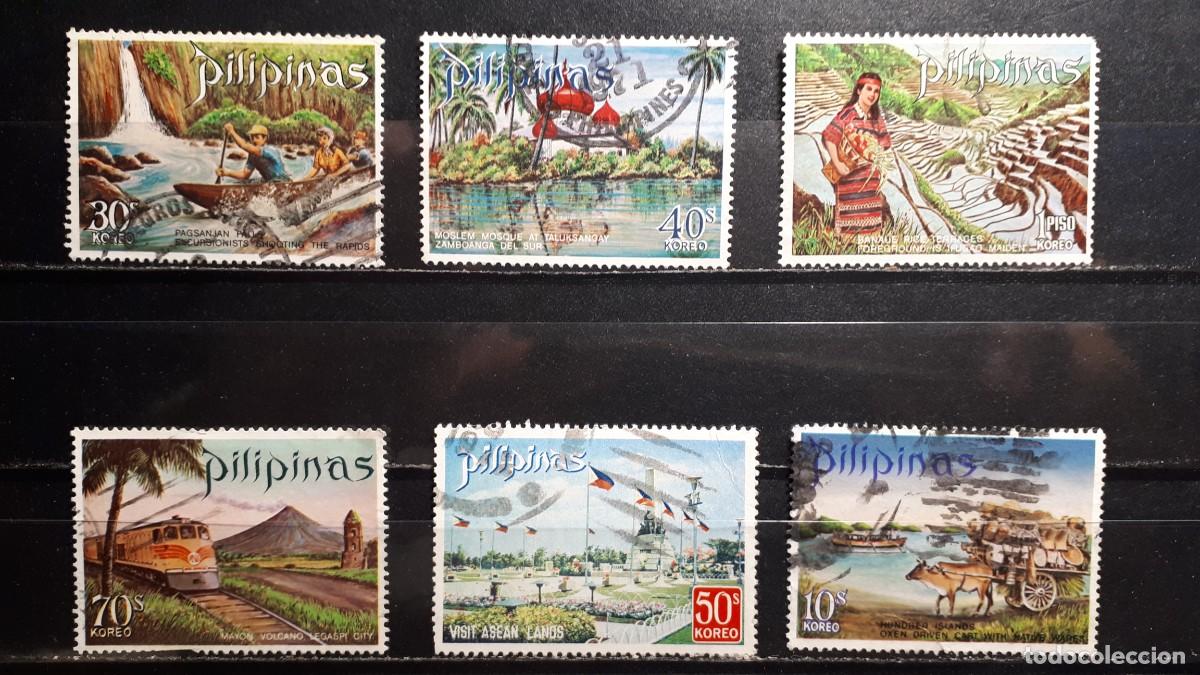 Sellos: FILIPINAS. A&Ntilde;O 1970-2. &deg;. YVERT 810, 816/7, 821, 846, 886