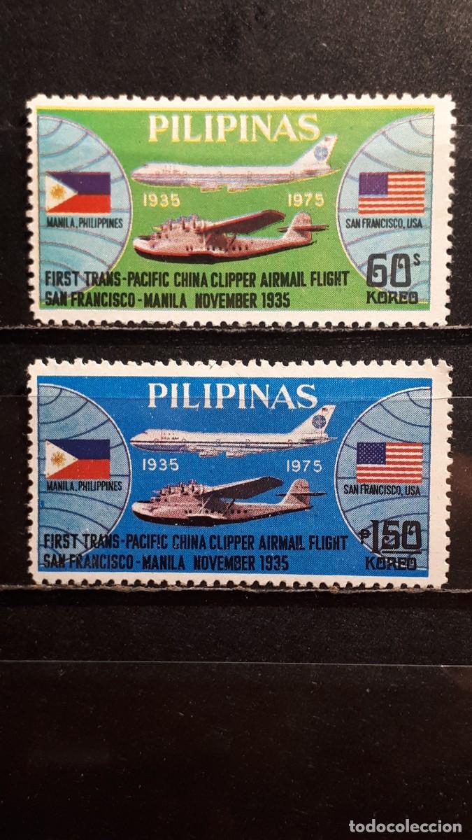 Sellos: FILIPINAS. A&Ntilde;O 1975. &deg;. YVERT 996/7