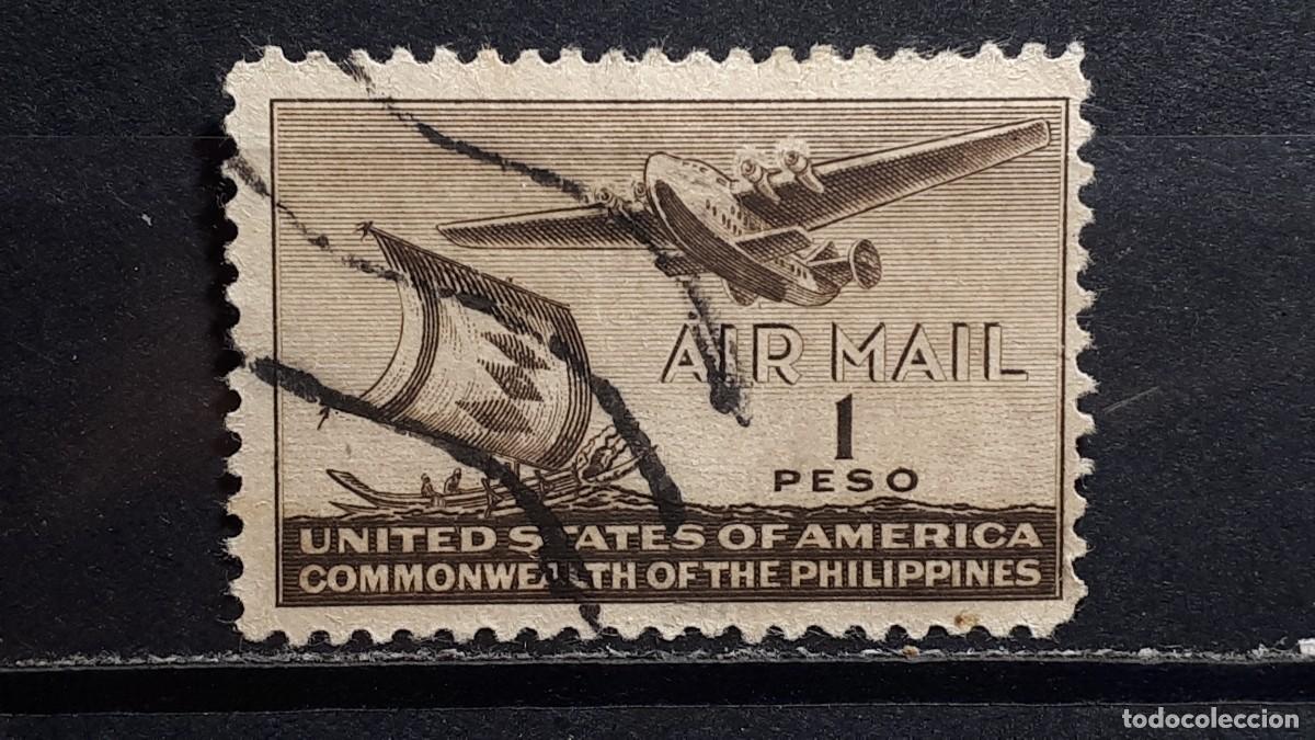 Sellos: FILIPINAS. A&Ntilde;O 1941. &deg;. Yvert A&eacute;reo 37