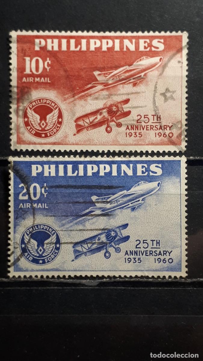 Sellos: FILIPINAS. A&Ntilde;O 1960. &deg;. YVERT A&eacute;reo 59/60