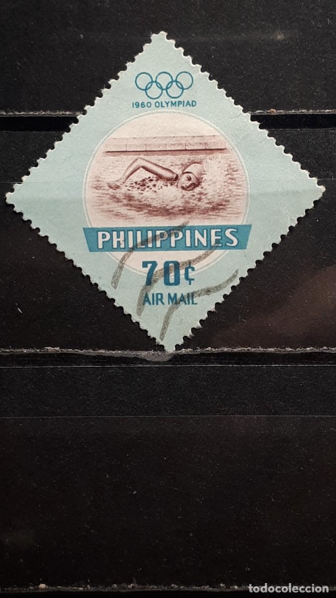 Sellos: FILIPINAS. A&Ntilde;O 1960. &deg;. YVERT A&eacute;reo 62