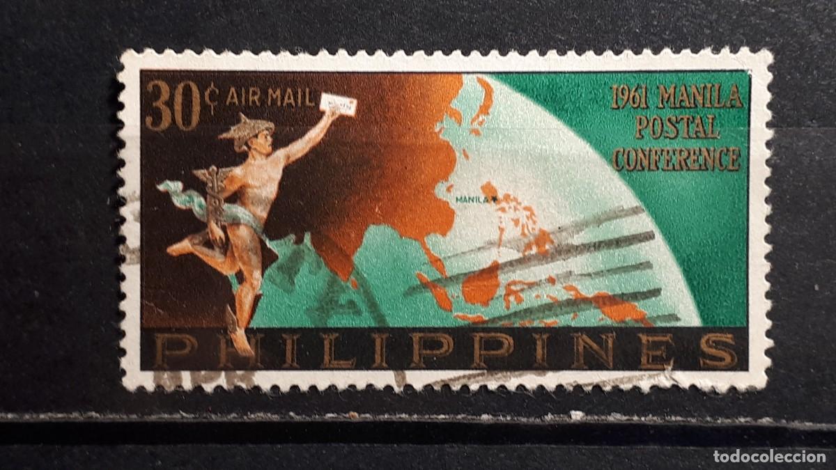 Sellos: FILIPINAS. A&Ntilde;O 1961. &deg;. YVERT A&eacute;reo 63