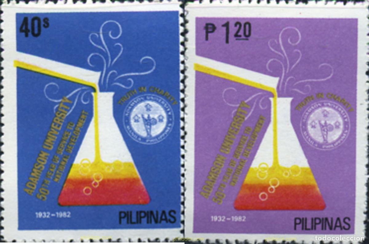 Sellos: 313295 MNH FILIPINAS 1982 UNIVERSIDAD ADAMSON, AL SERVICIO DE LA INVESTIGACION